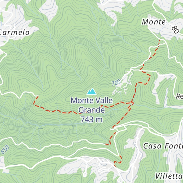 Map of Monte Valle Grande
