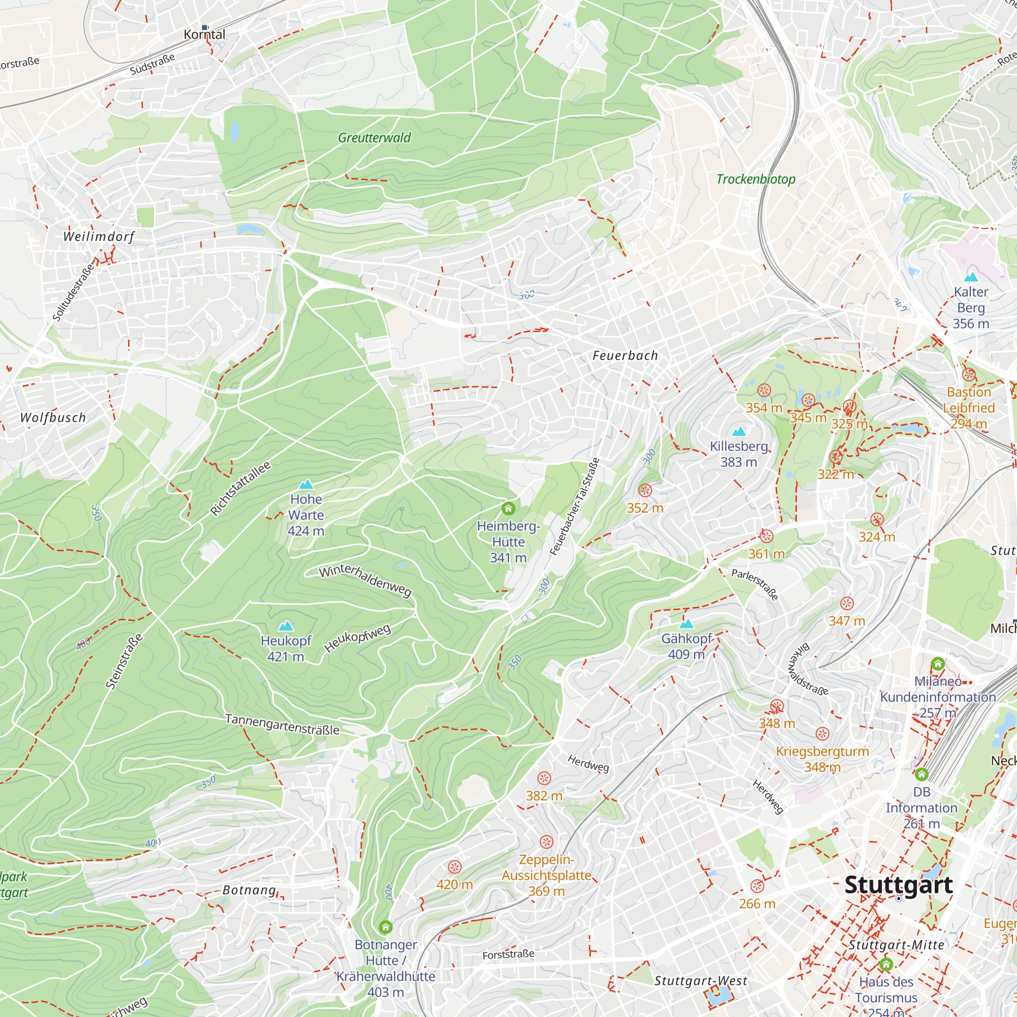 Heimberg-Hütte map