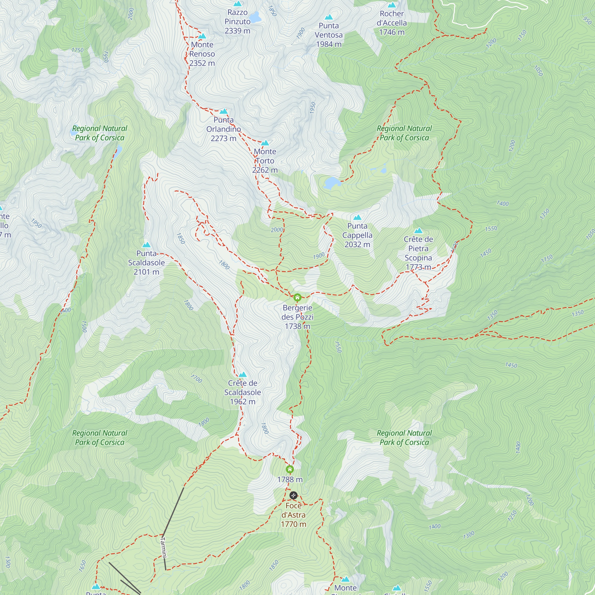 Bergerie des Pozzi map