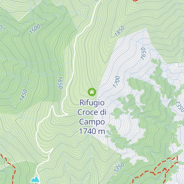 Map of Rifugio Croce di Campo