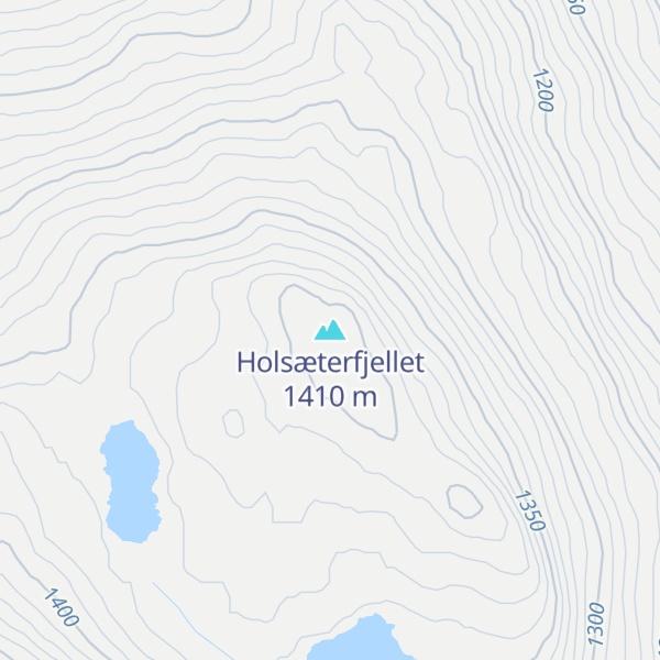 Map of Holsæterfjellet