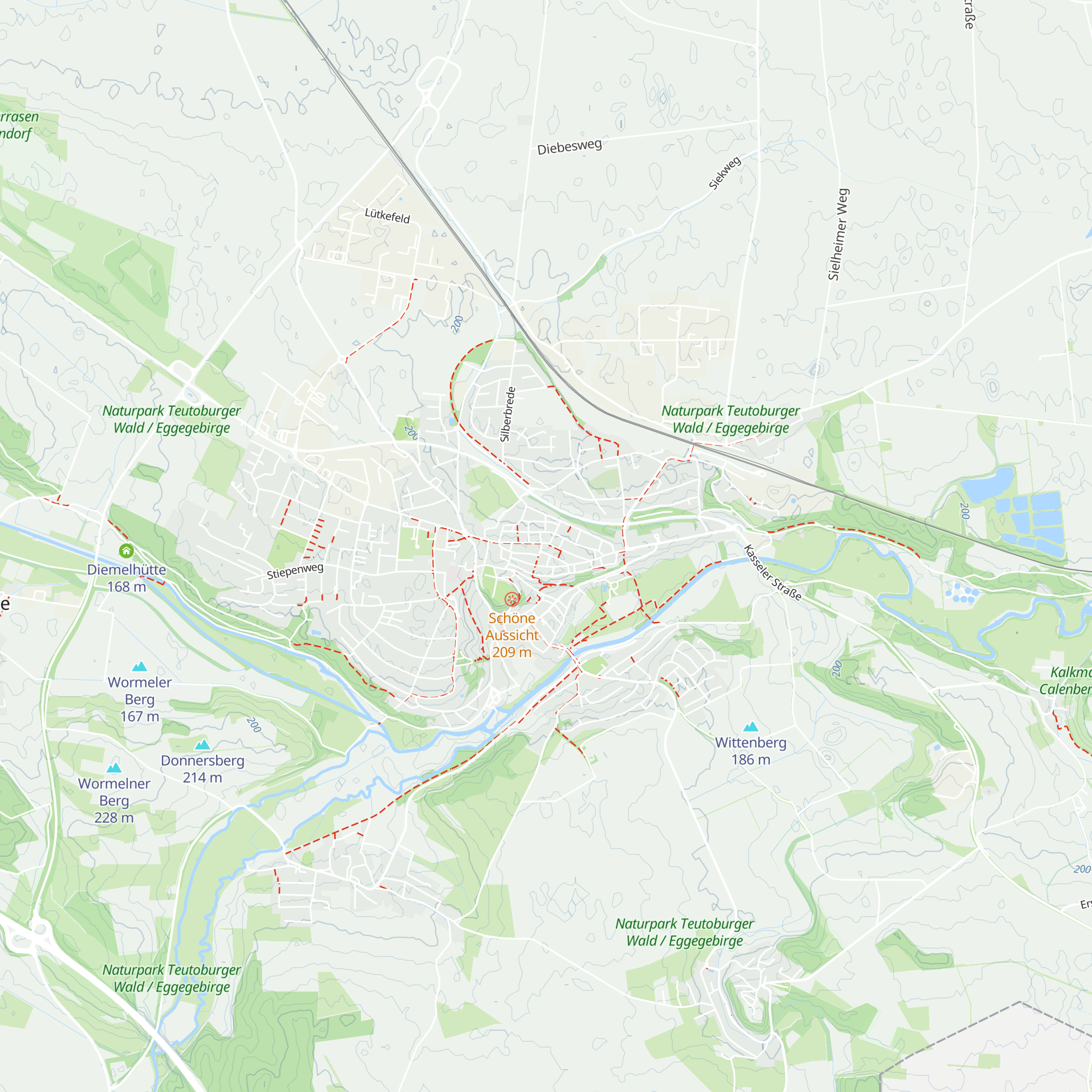 Touristeninformation Warburg map