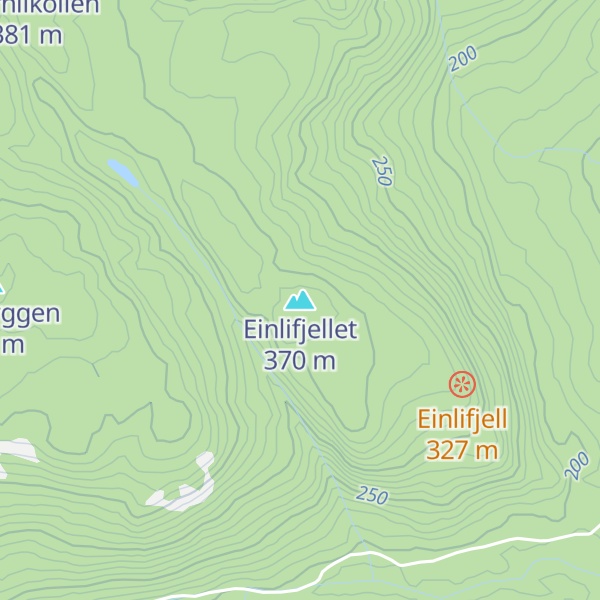 Map of Einlifjellet
