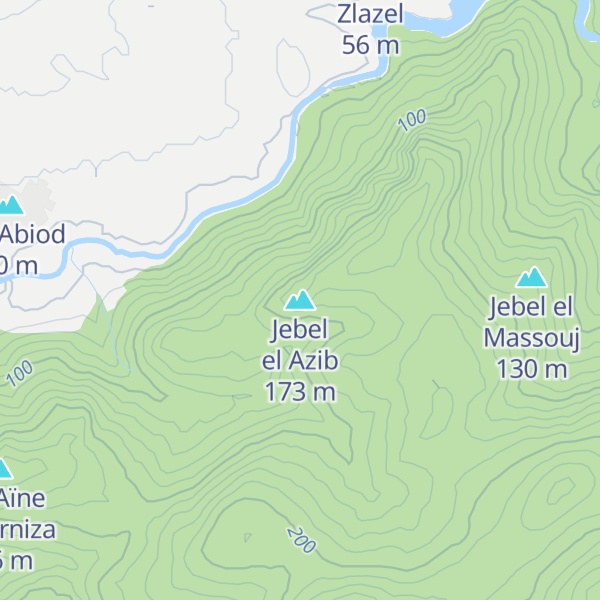 Map of Jebel el Azib