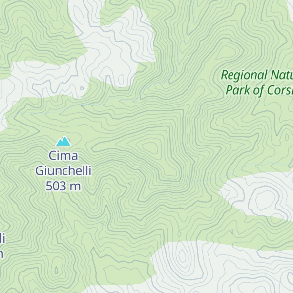 Map of Cima di u Capu