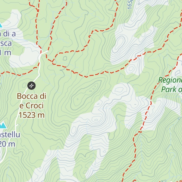 Map of Punta di a Funtana Spartuta