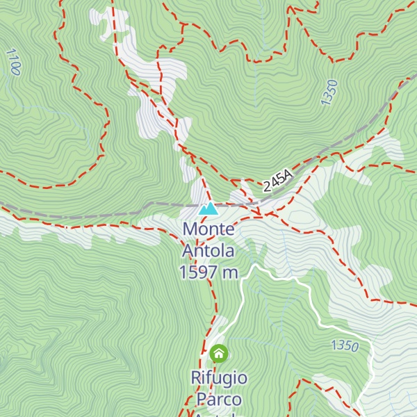 Map of Monte Antola