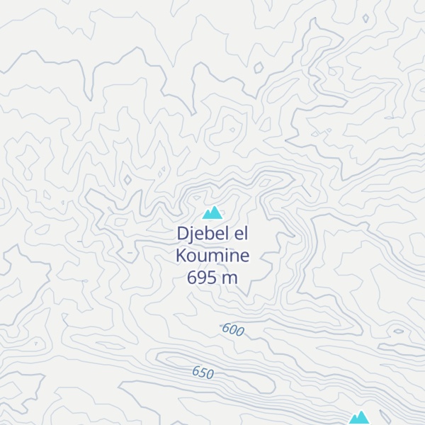 Map of Djebel el Koumine