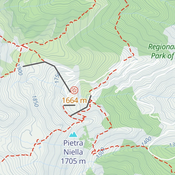 Map of Refuge d'E Capanelle