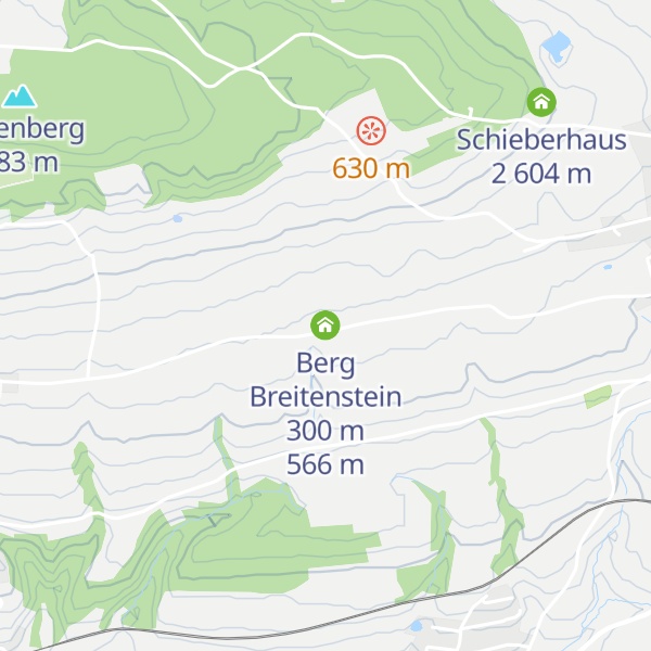 Map of Berg Breitenstein 300 m