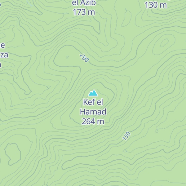 Map of Kef el Hamad