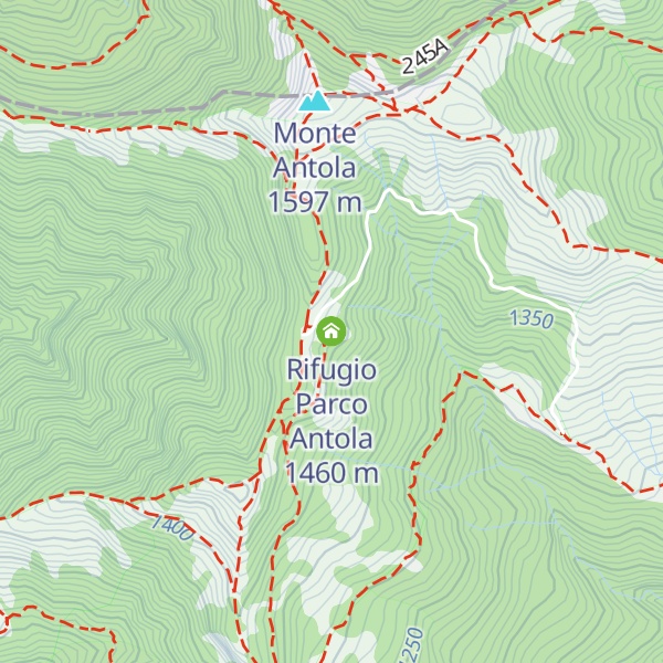 Map of Rifugio Parco Antola