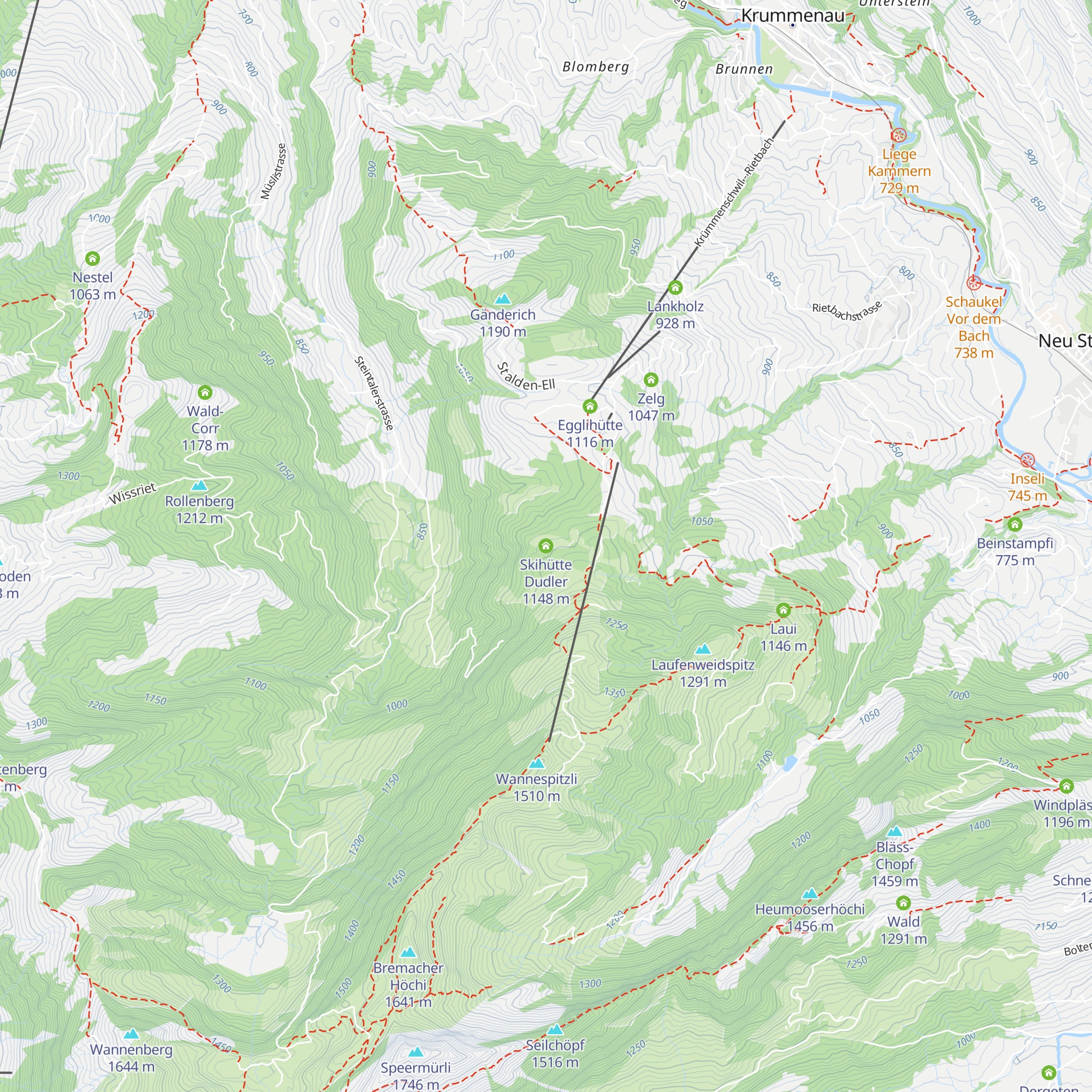 Skihütte Dudler map