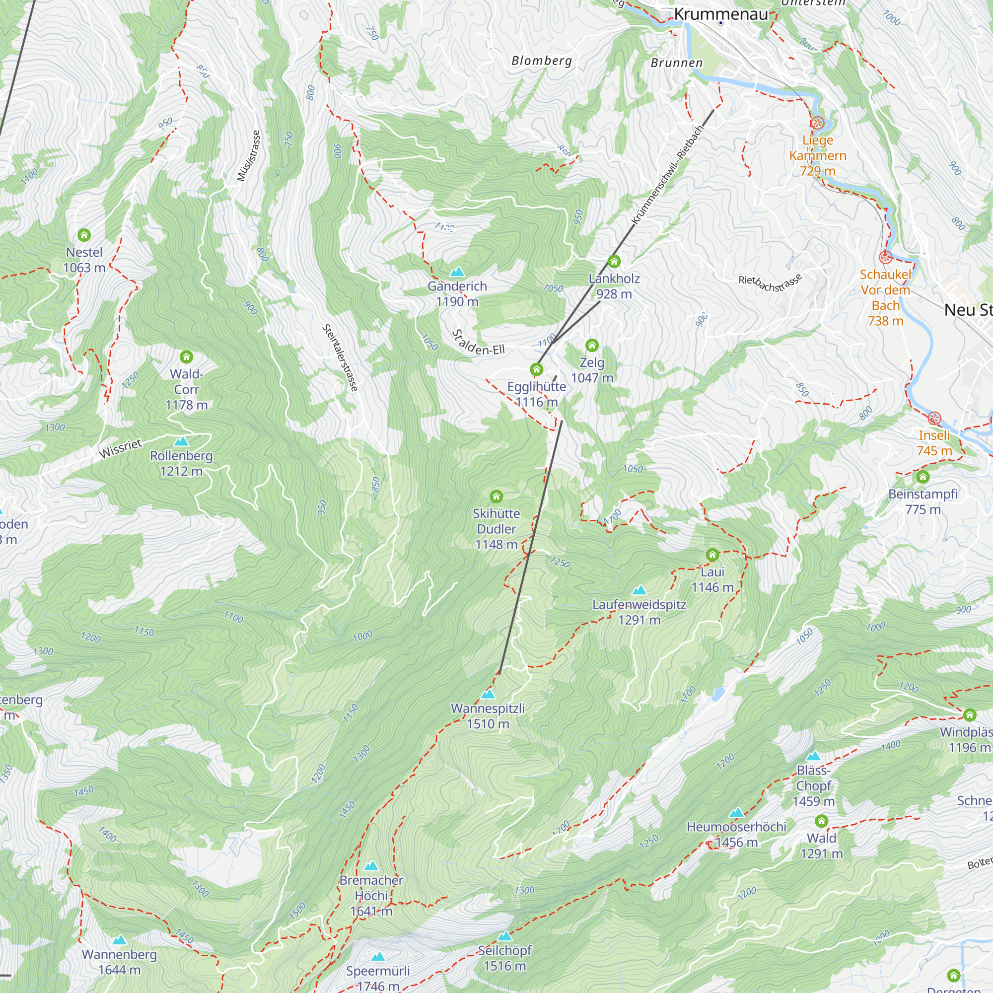 Skihütte Dudler map