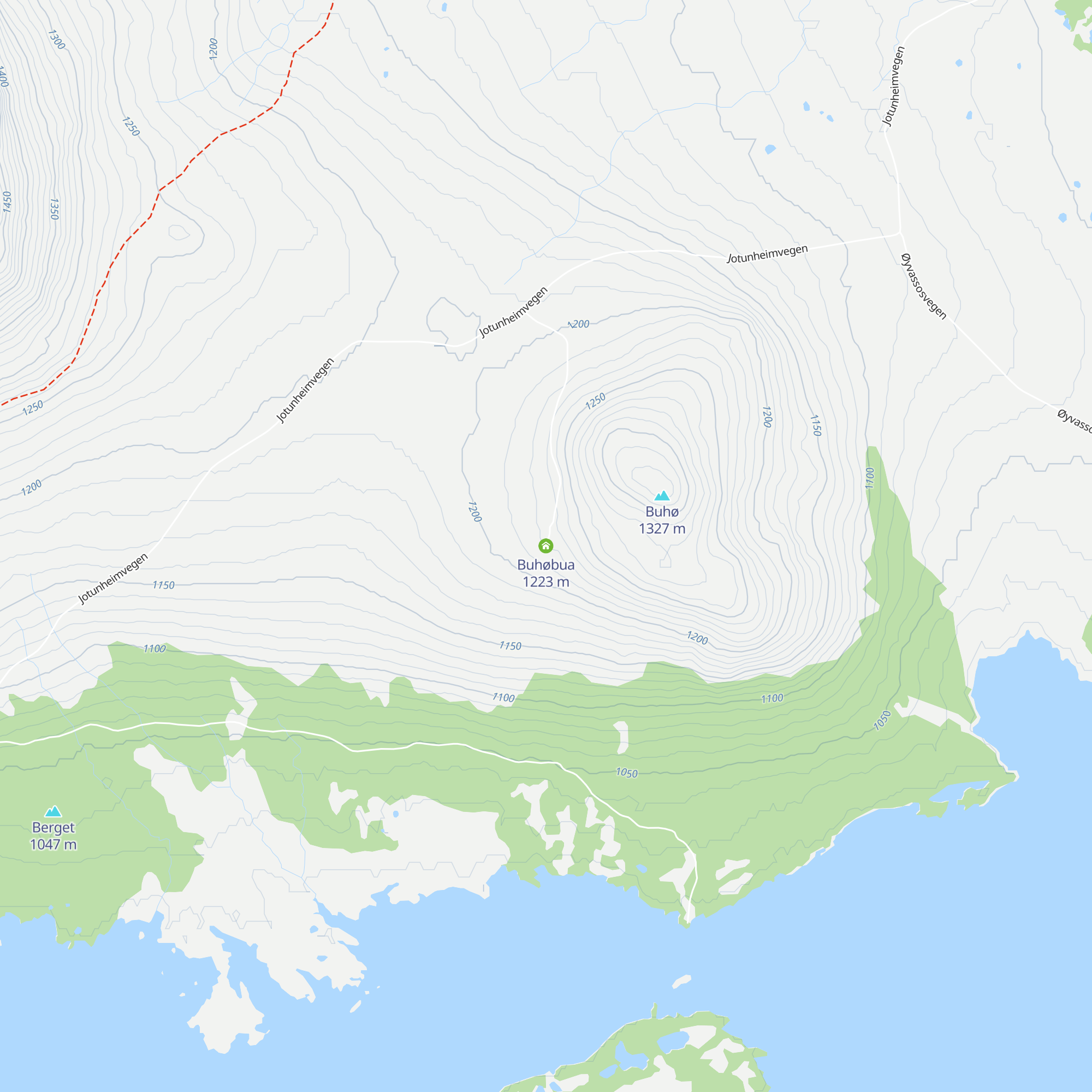 Buhøbua map
