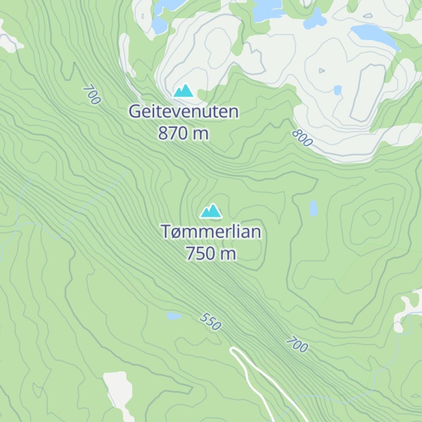Map of Tømmerlian