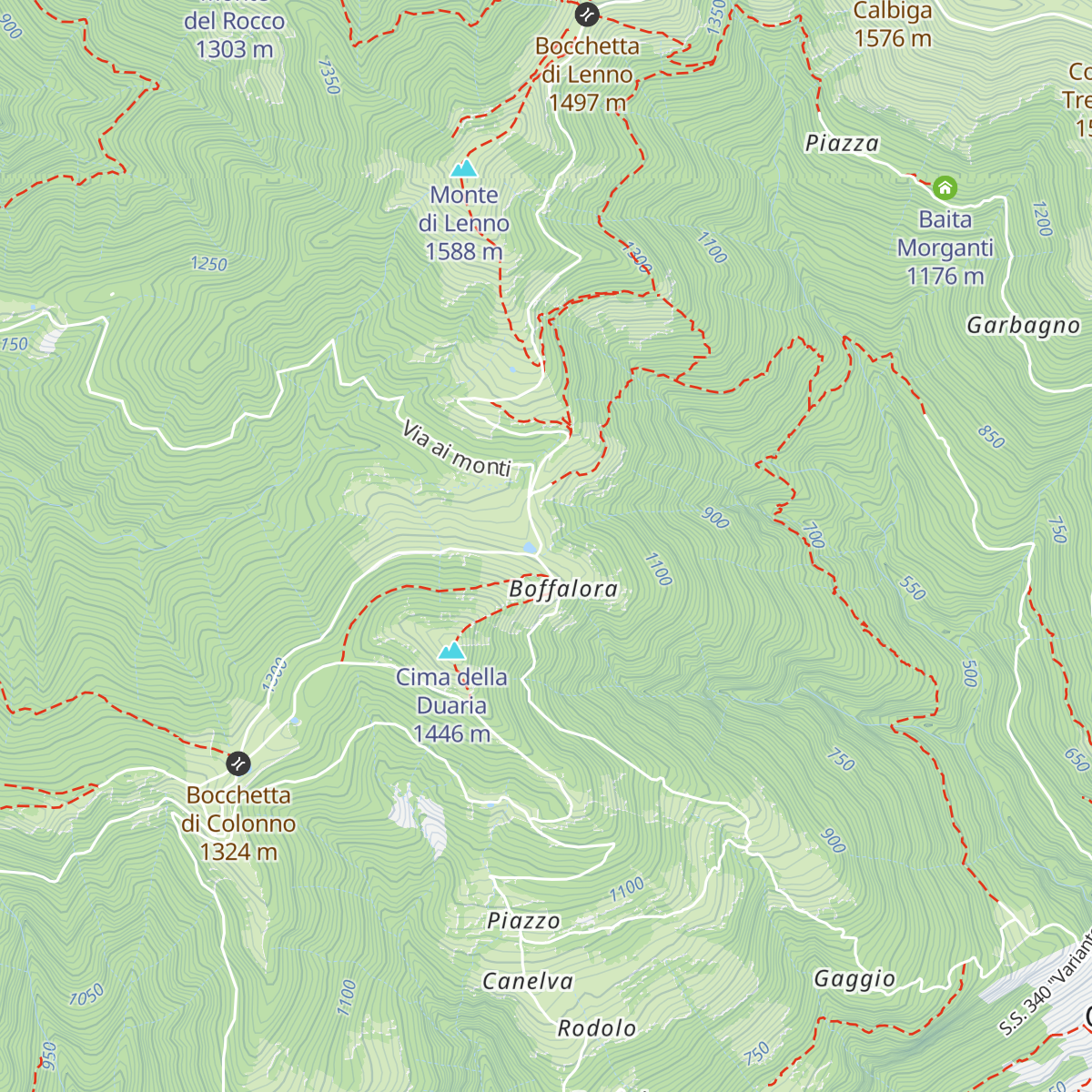 Rifugio Boffalora map
