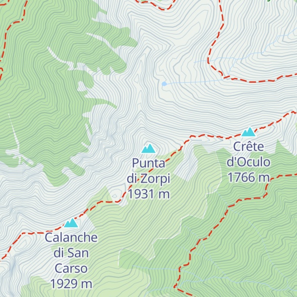 Map of Punta di Zorpi