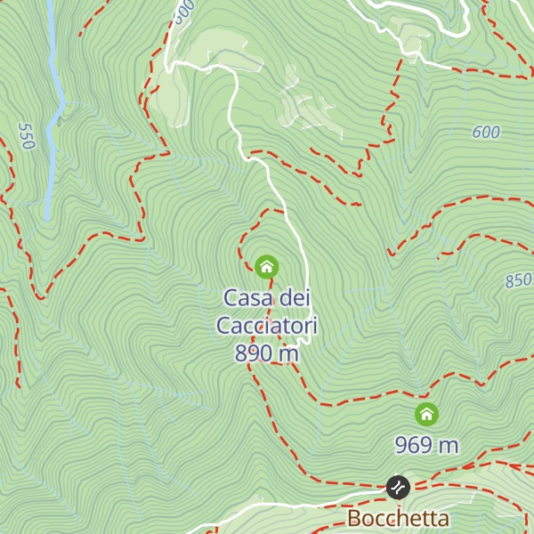 Map of Casa dei Cacciatori