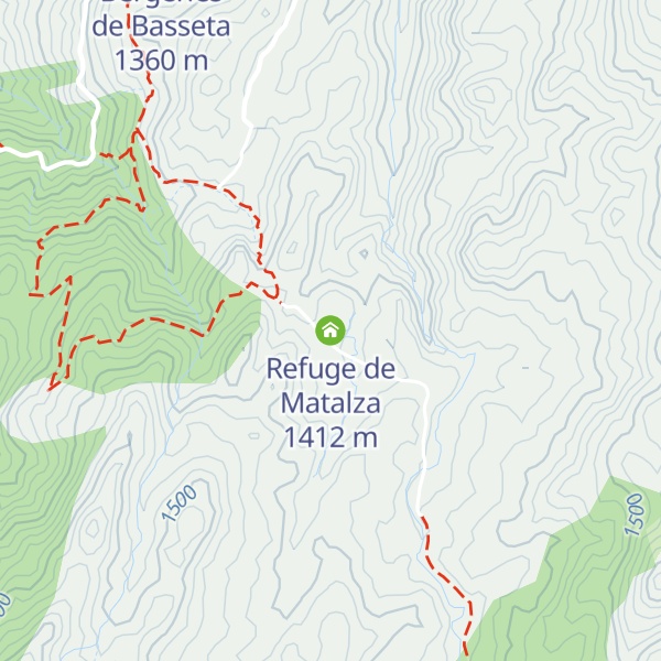 Map of Refuge de Matalza