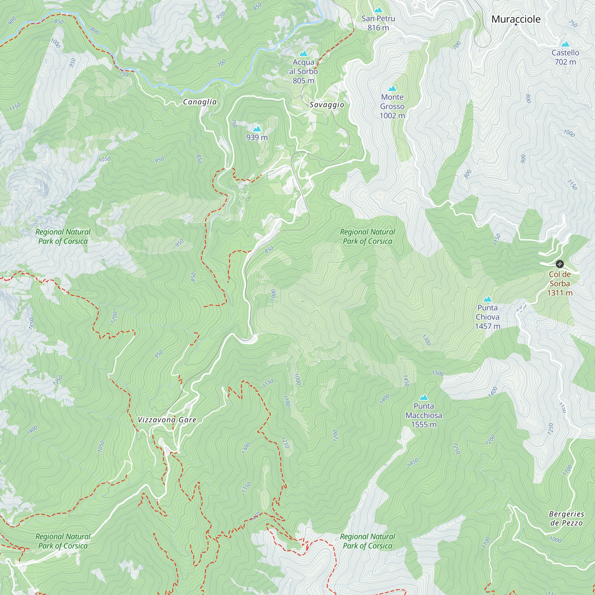 Cabane de Tattone map