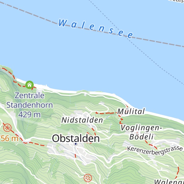 Map of Zentrale Glattwand