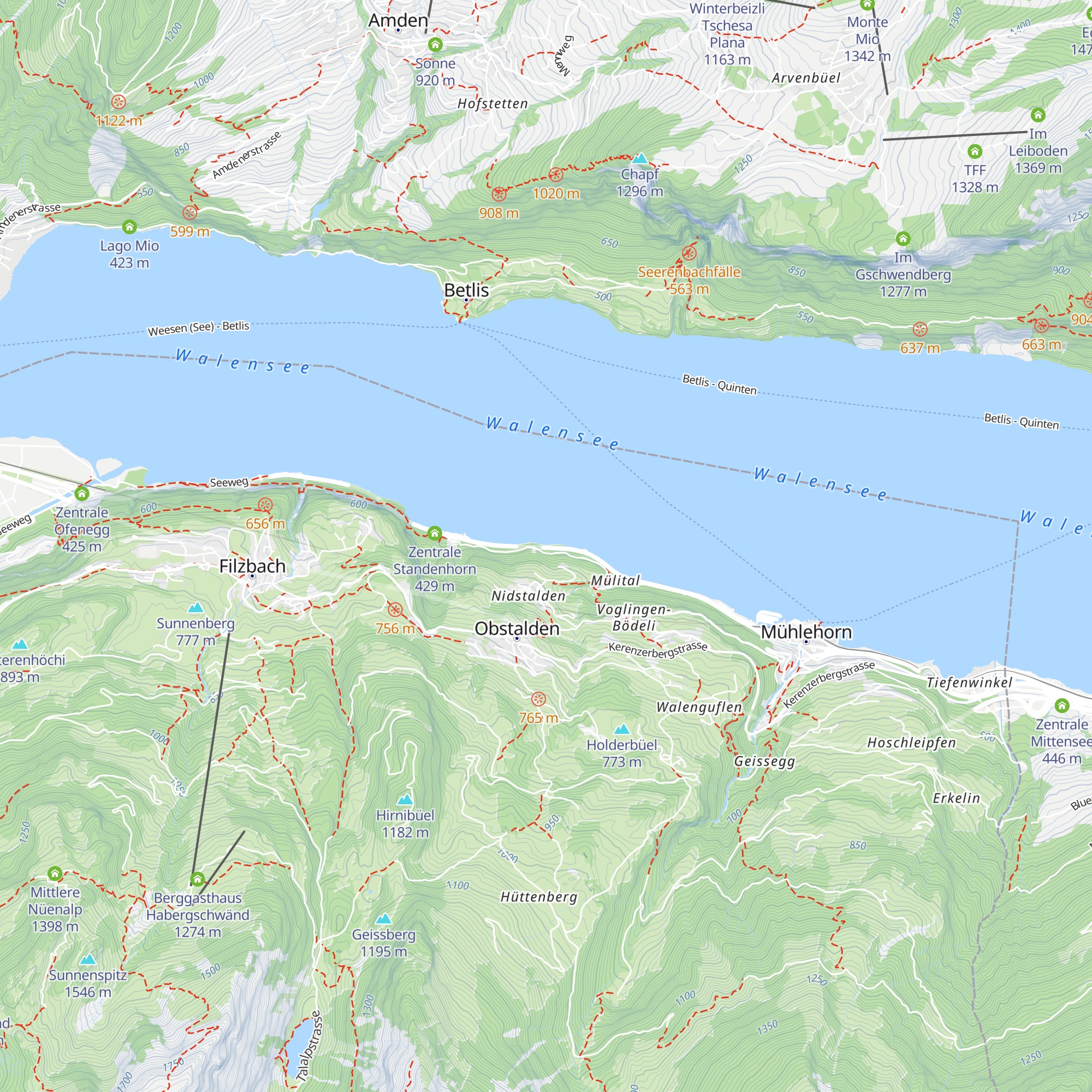 Zentrale Glattwand map