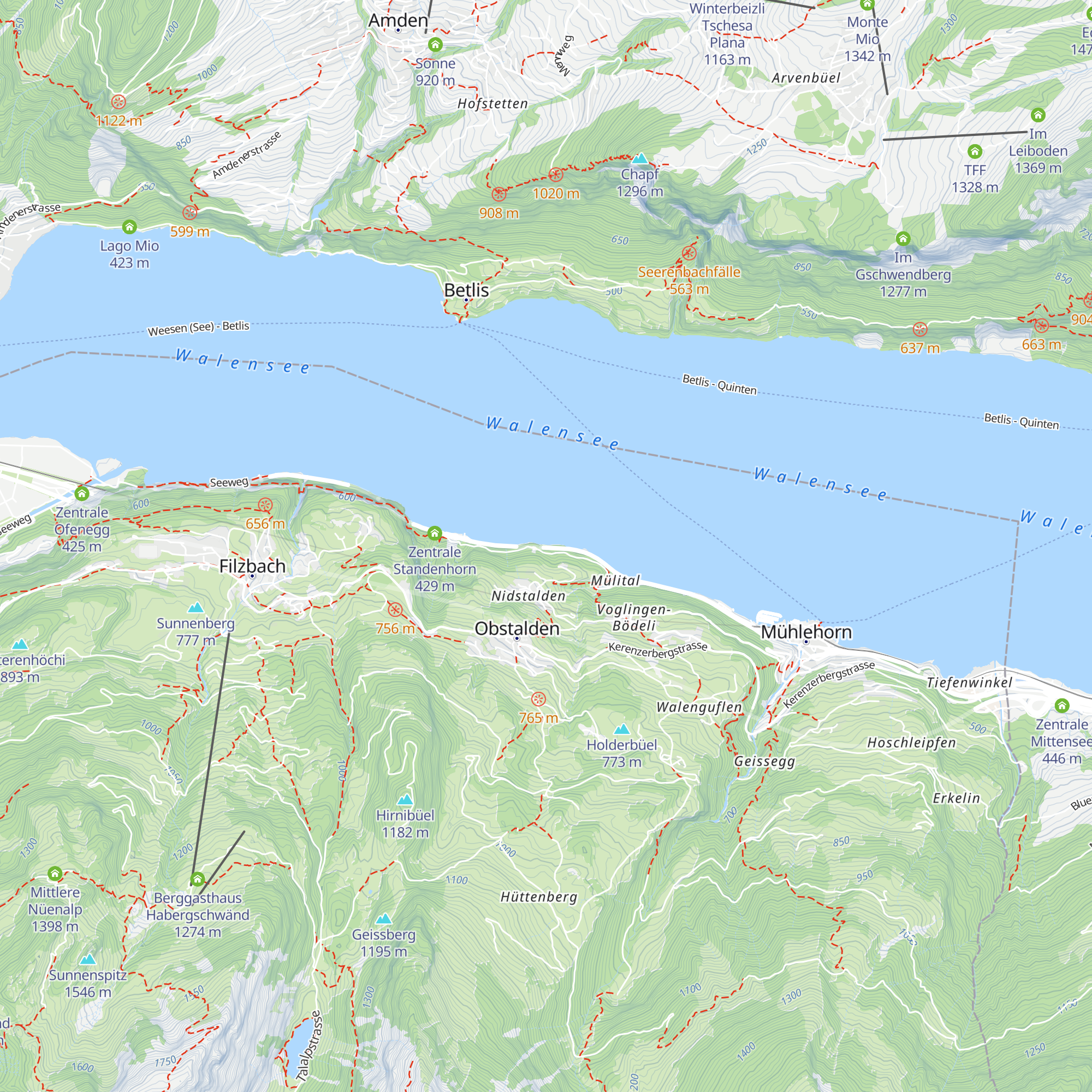 Zentrale Glattwand map