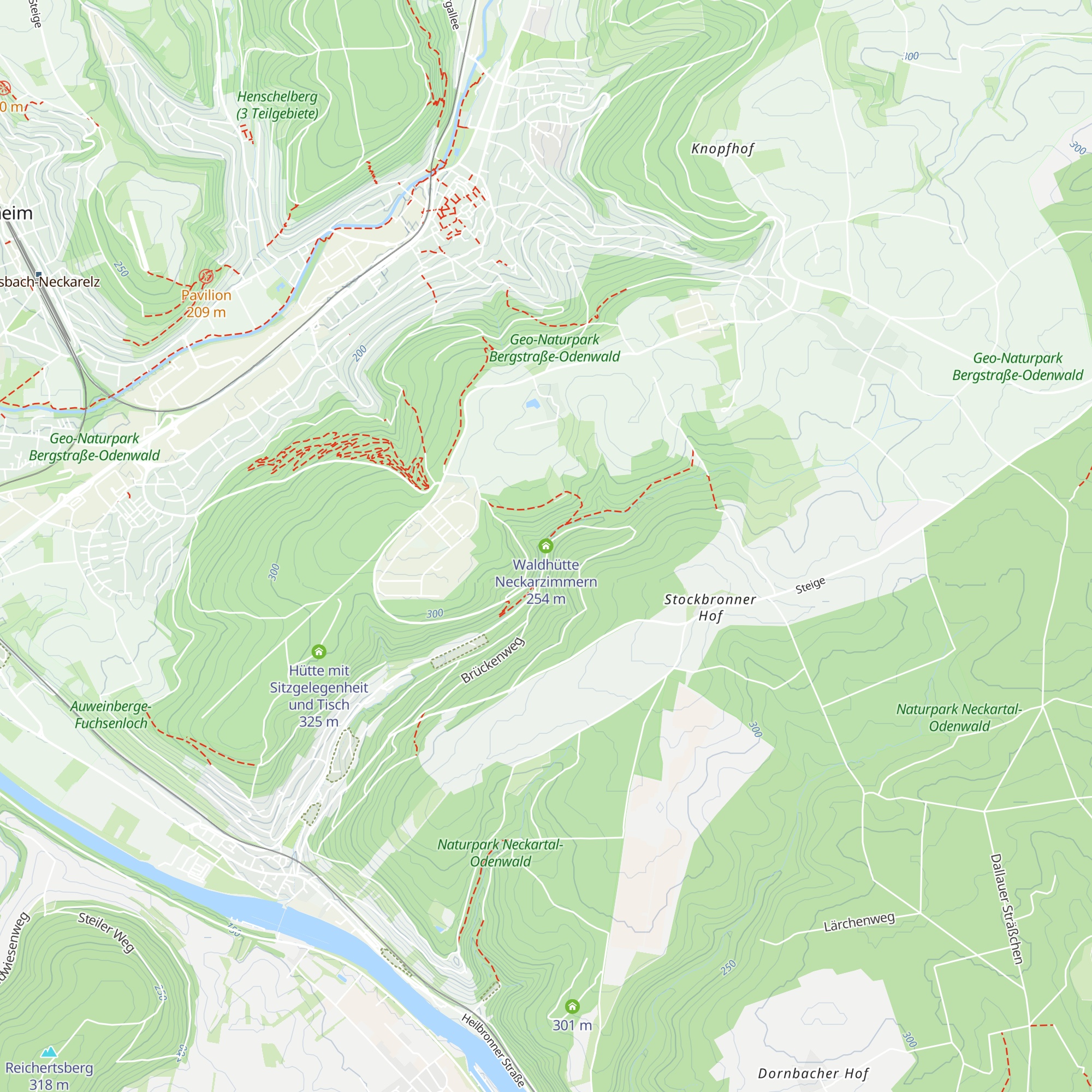 Waldhütte Neckarzimmern map