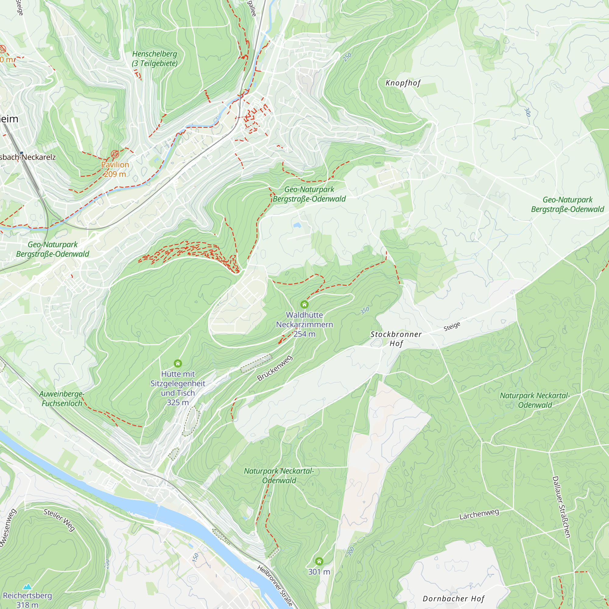 Waldhütte Neckarzimmern map