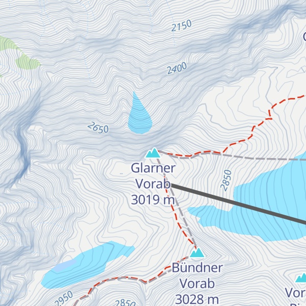 Map of Glarner Vorab