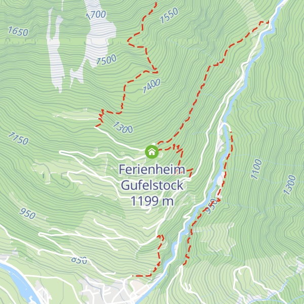 Map of Ferienheim Gufelstock