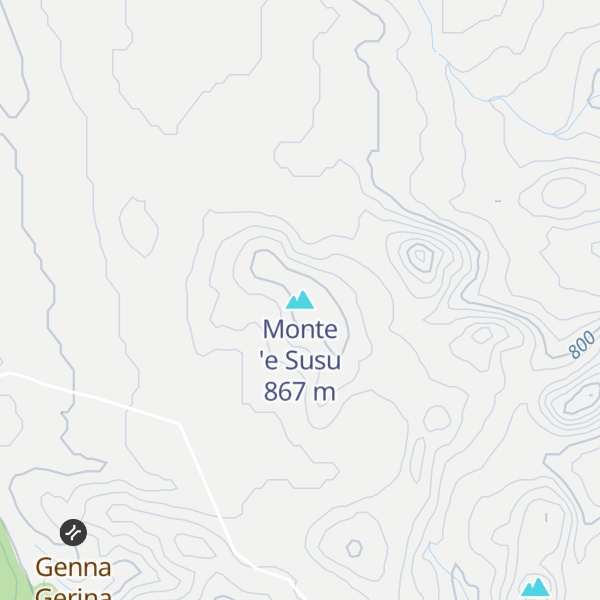 Map of Monte 'e Susu