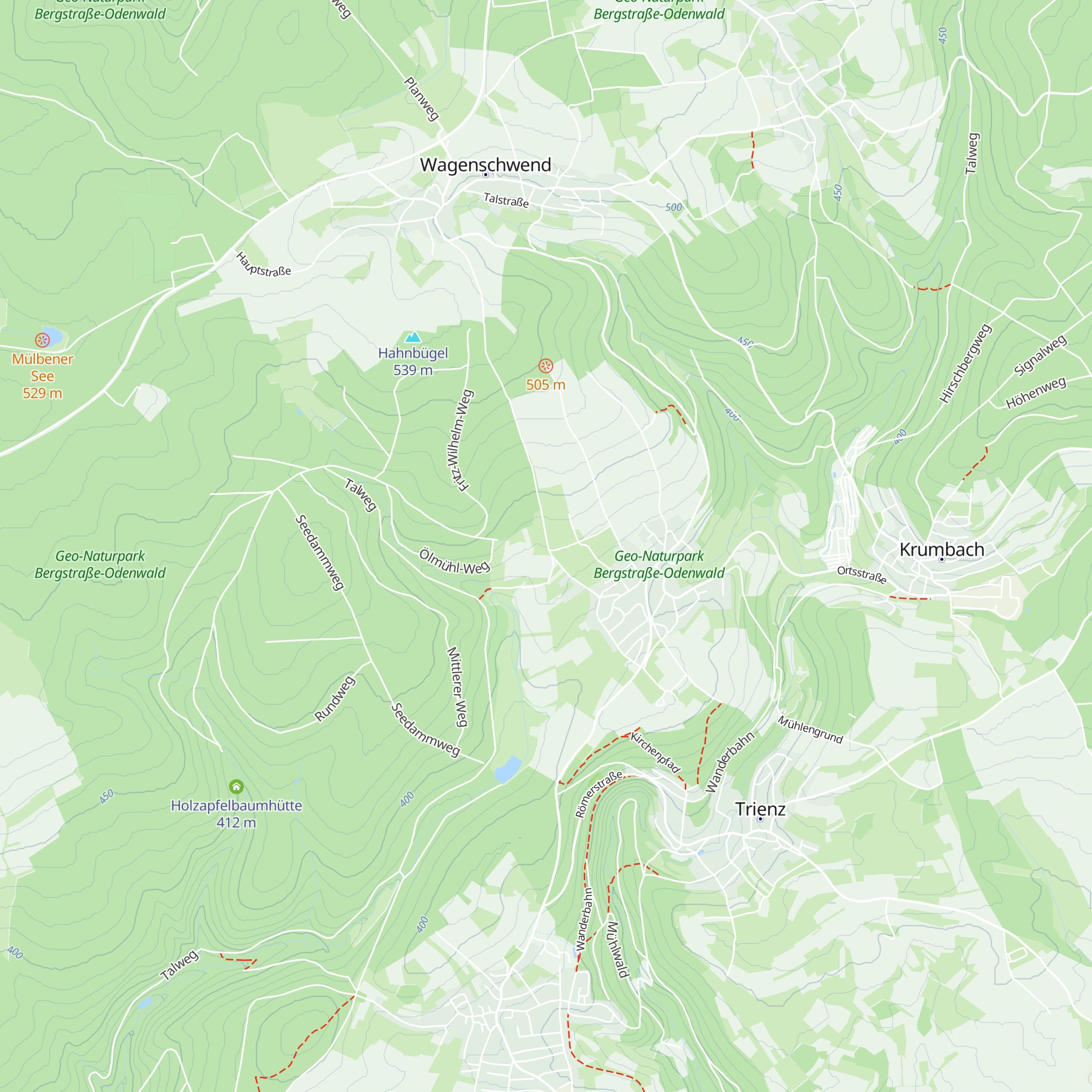 Buchwald Hütte map