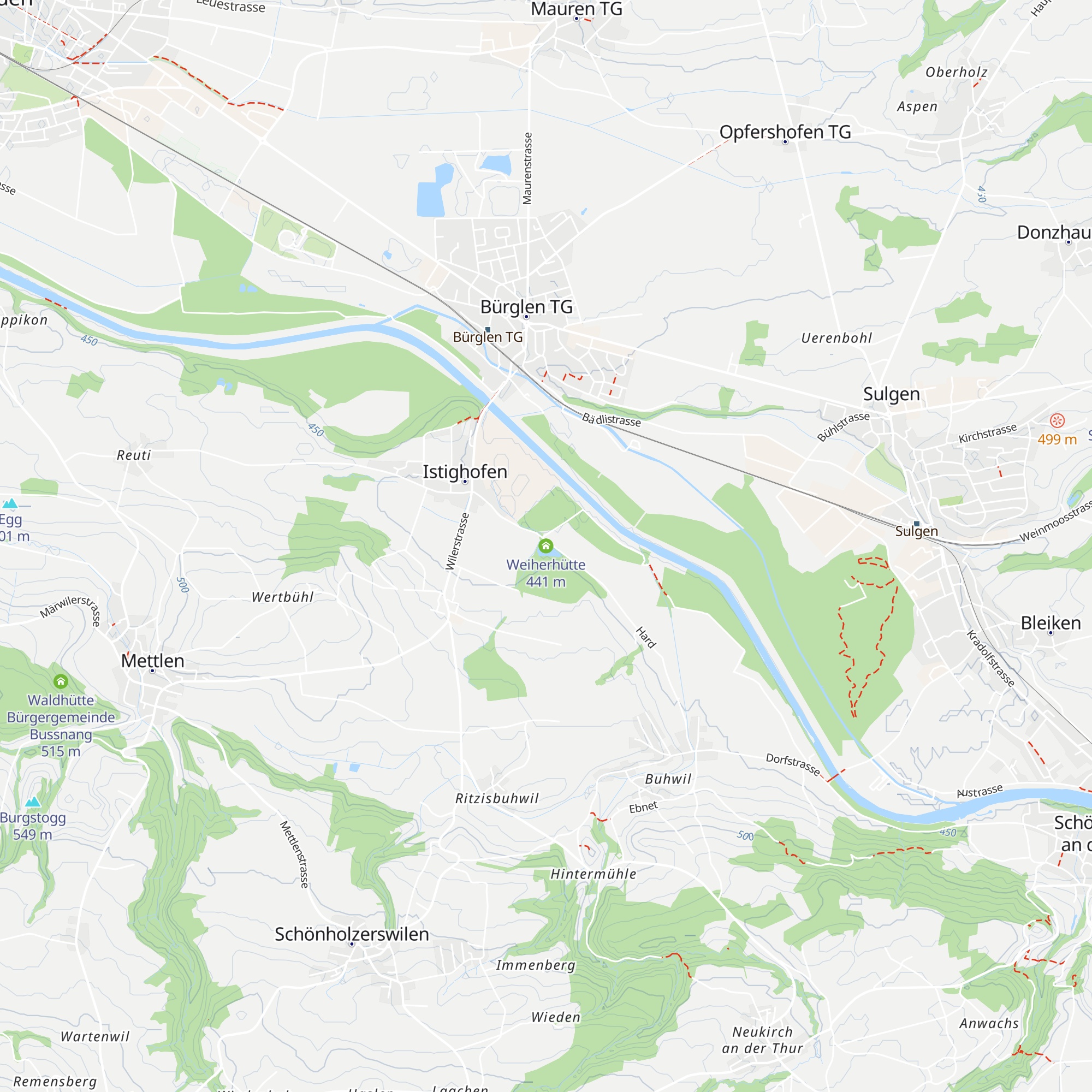 Weiherhütte map