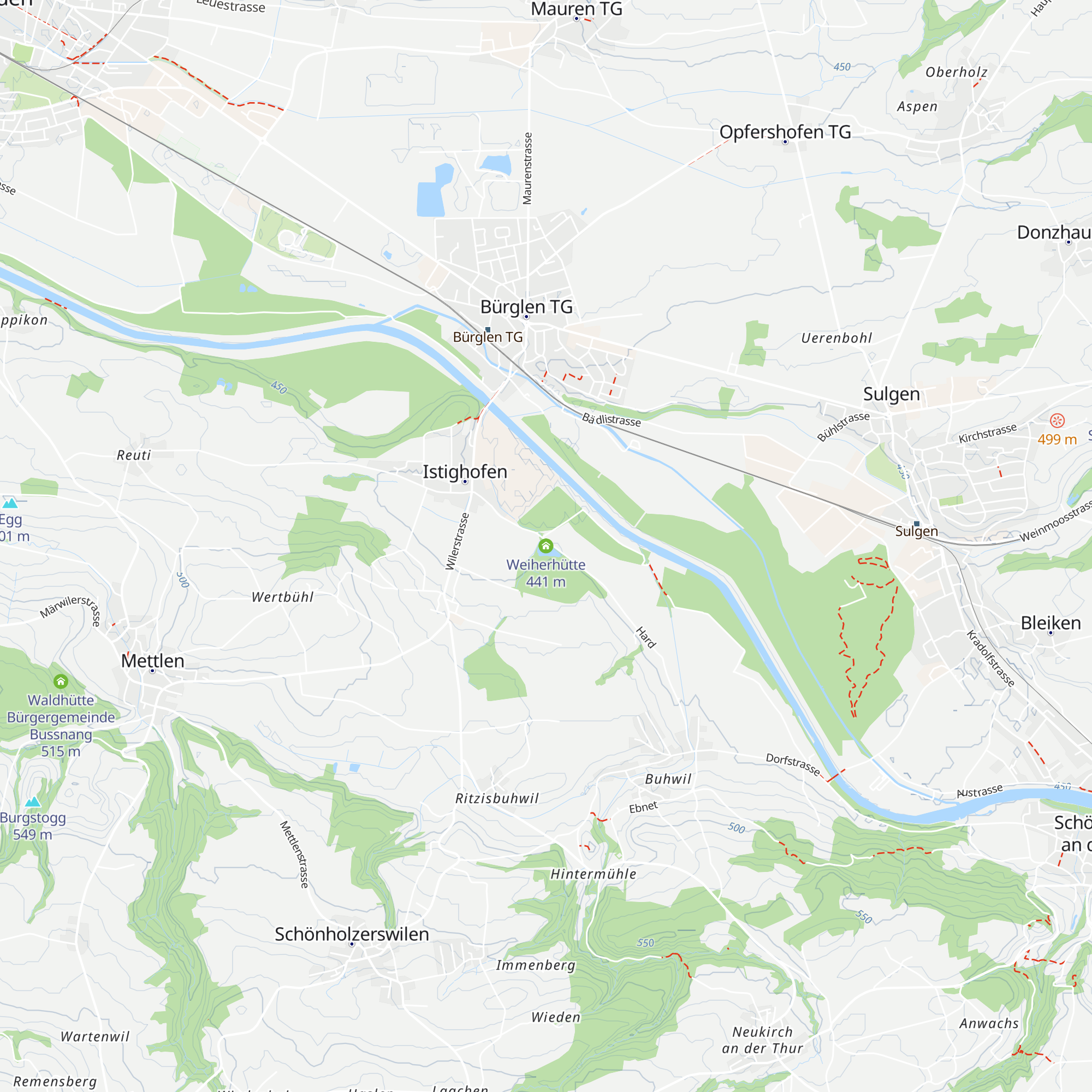 Weiherhütte map
