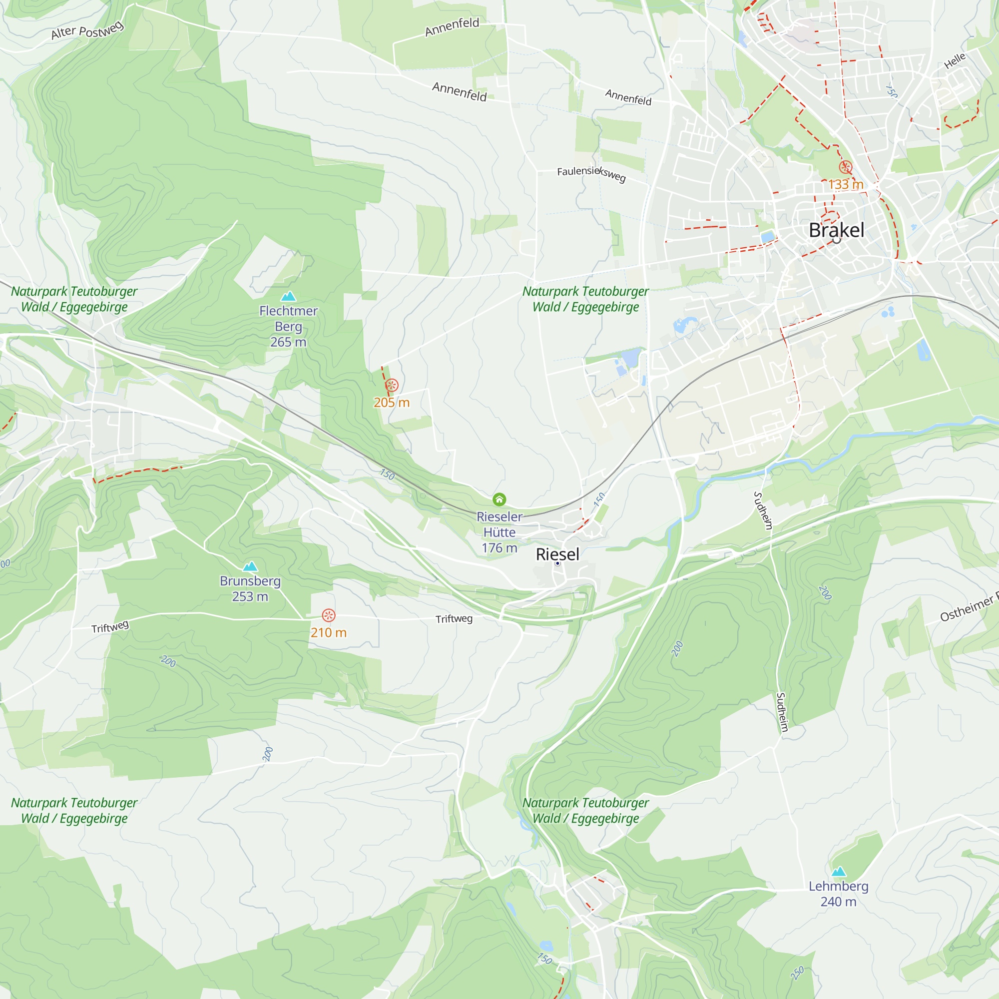 Rieseler Hütte map