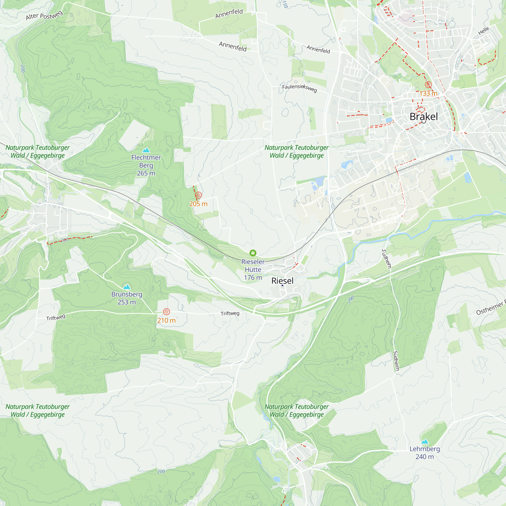 Rieseler Hütte map