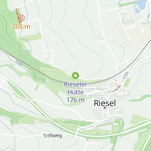 Map of Rieseler Hütte