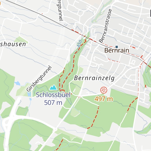 Map of Blockhütte Bernrain
