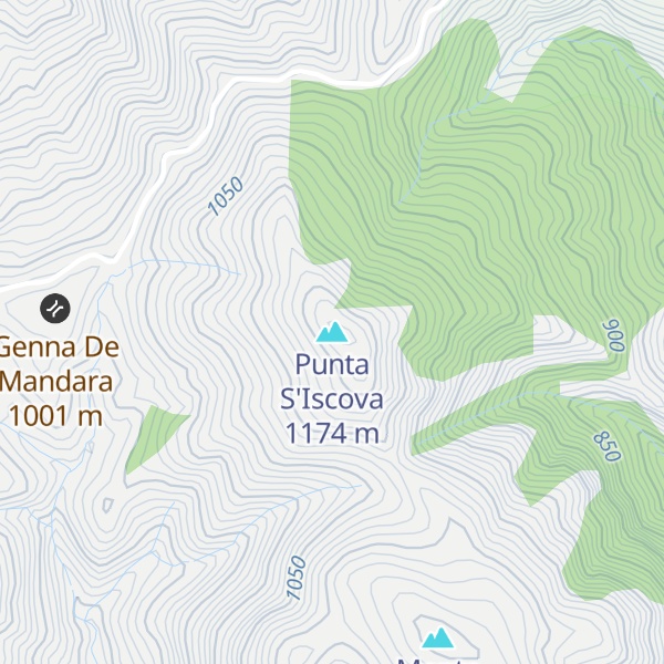 Map of Punta S'Iscova