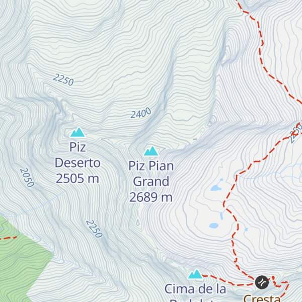 Map of Piz Pian Grand