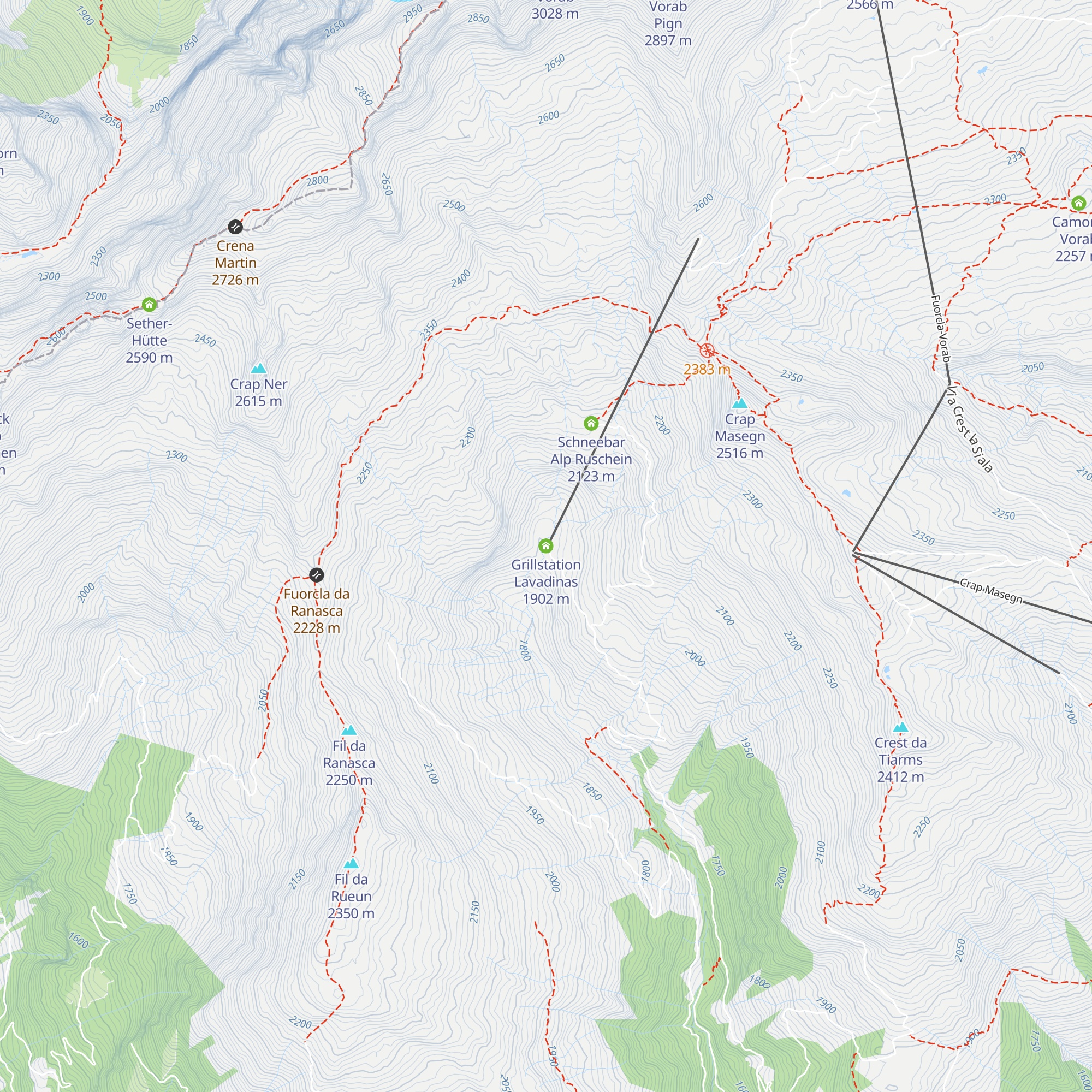 Grillstation Lavadinas map