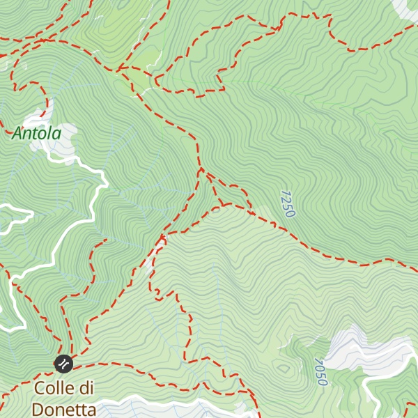 Map of Monte Prelà