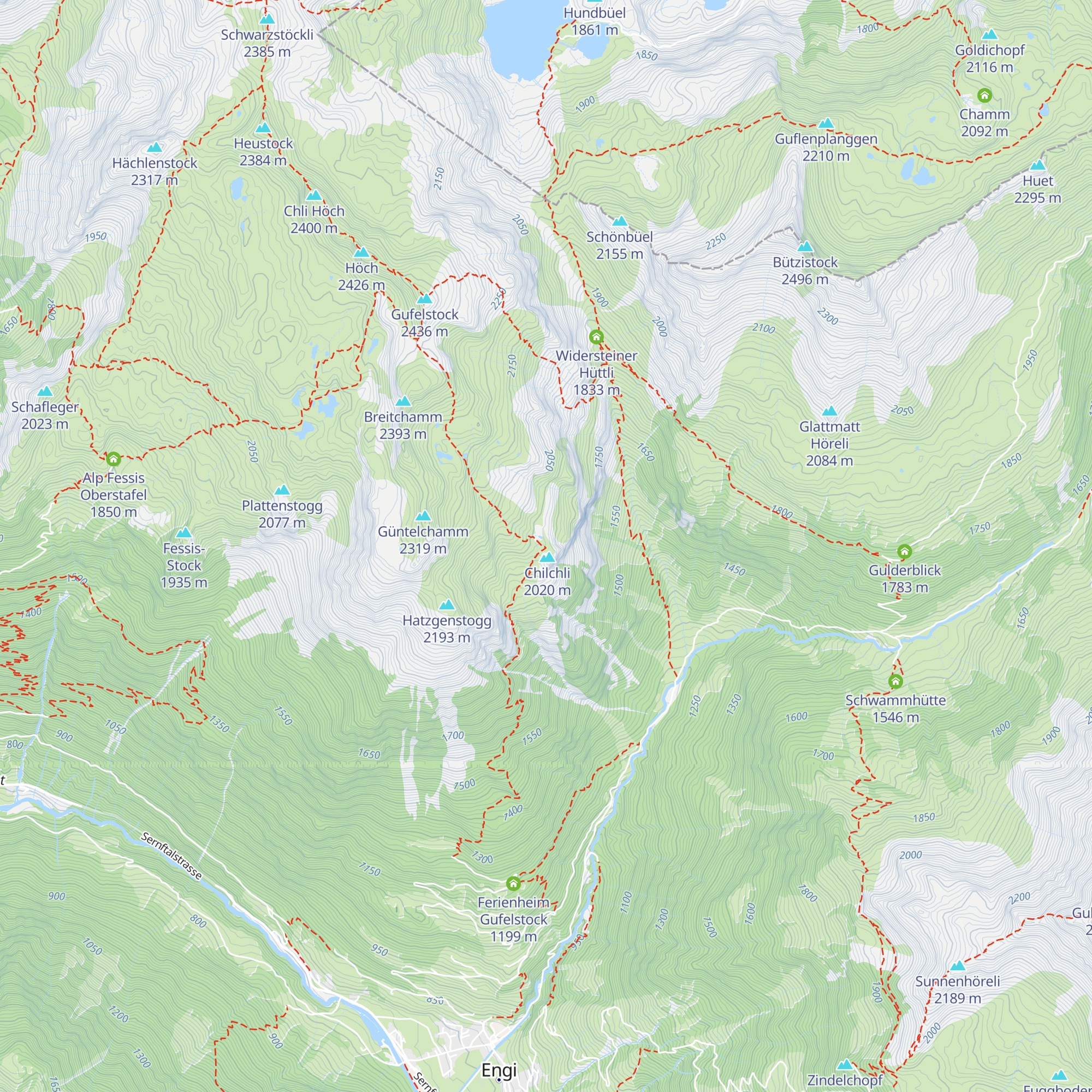 Gufeli Oberstafel map