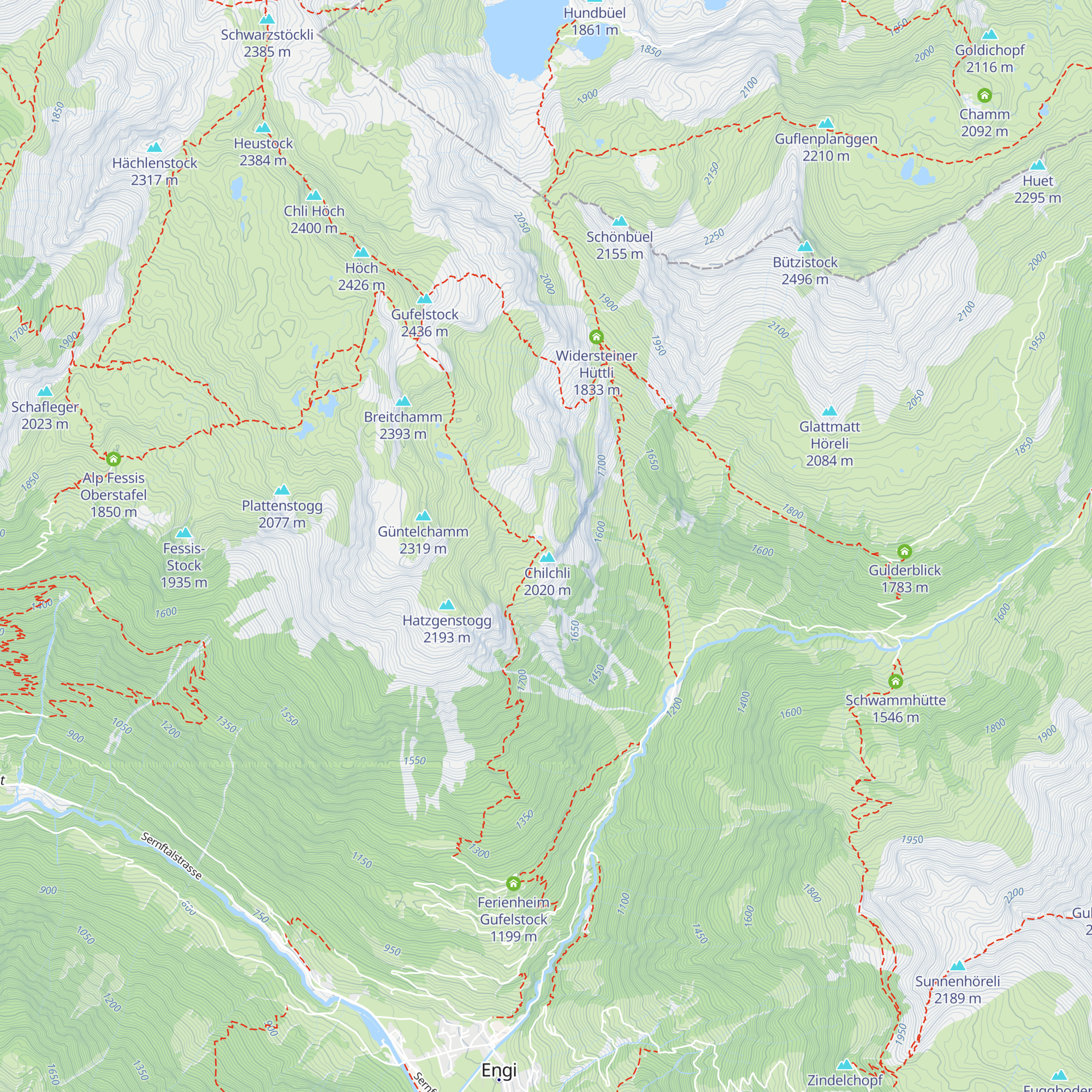 Gufeli Oberstafel map
