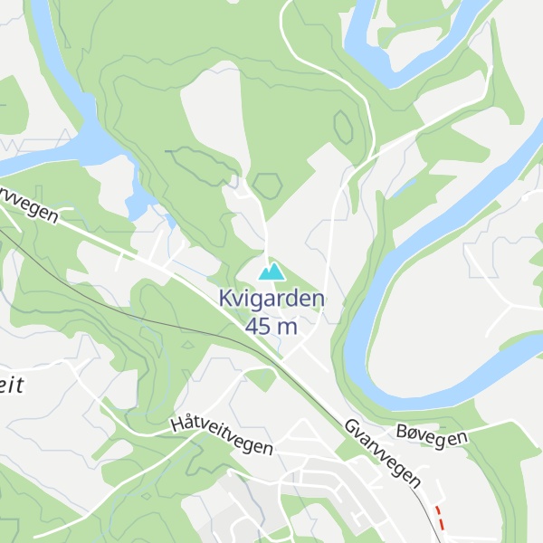 Map of Kvigarden