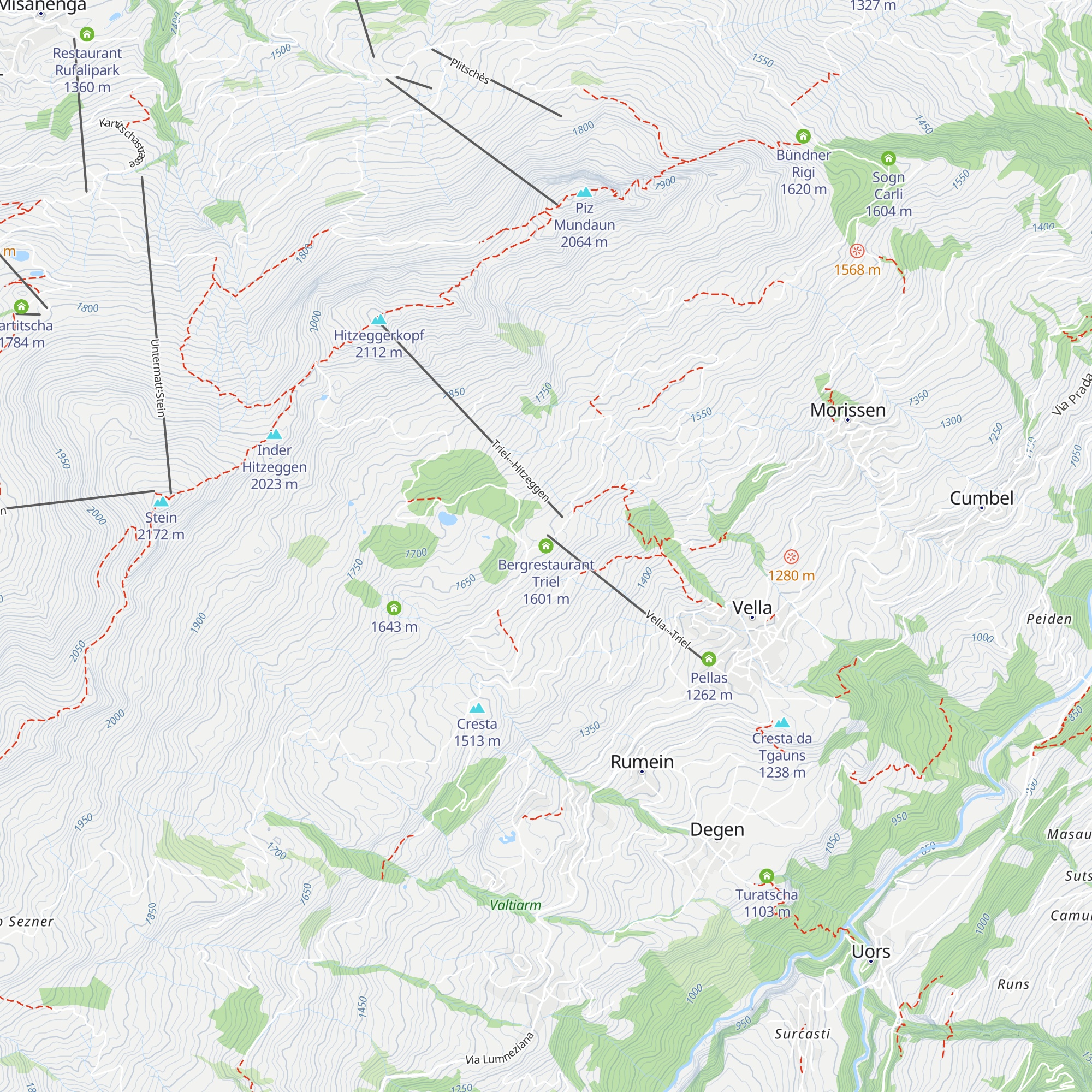 Bergrestaurant Triel map