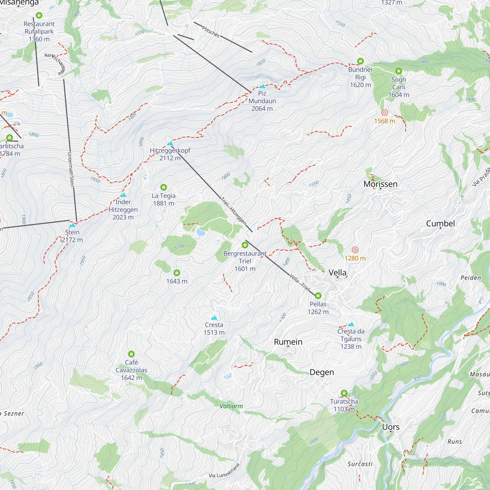 Bergrestaurant Triel map