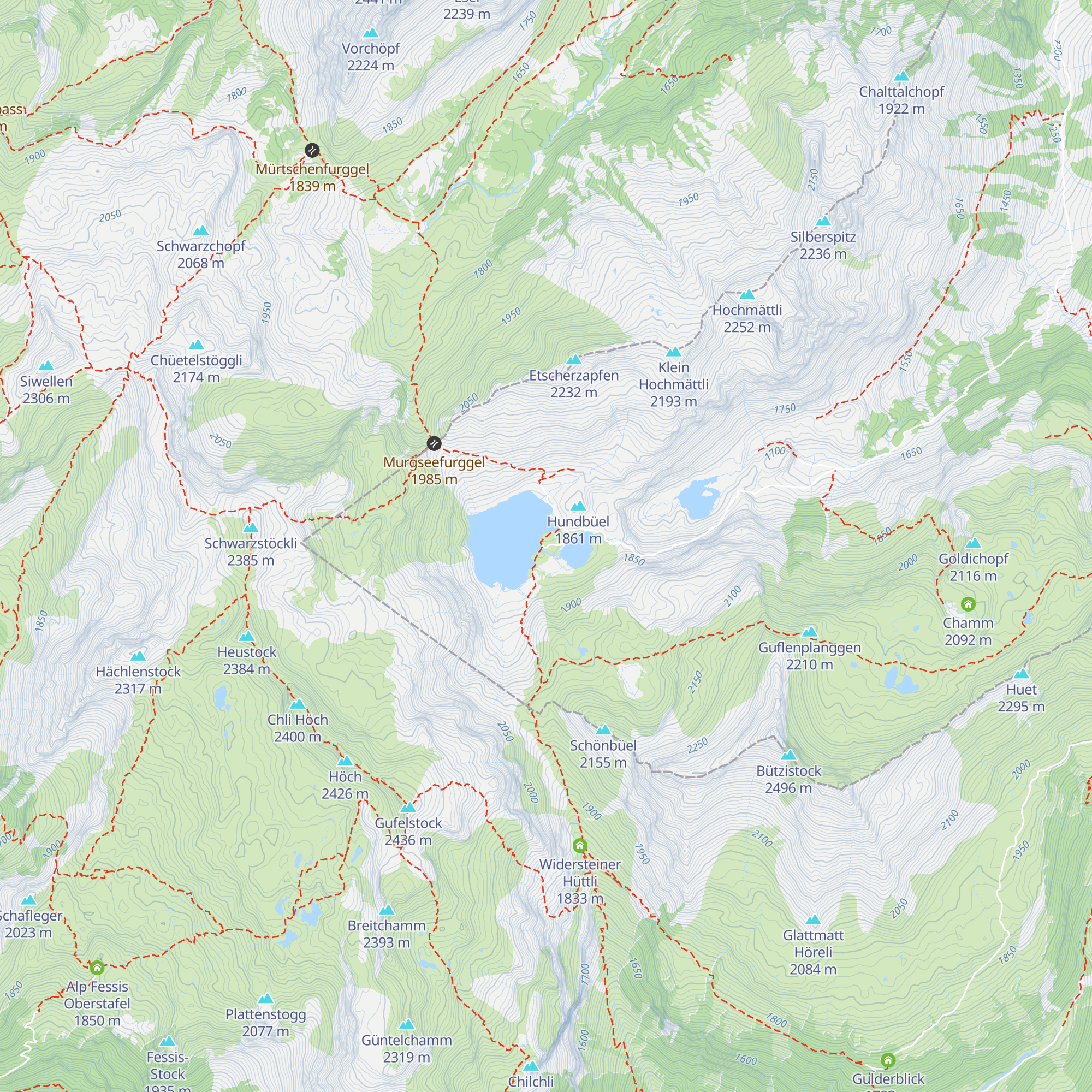 Berggasthaus Murgsee map